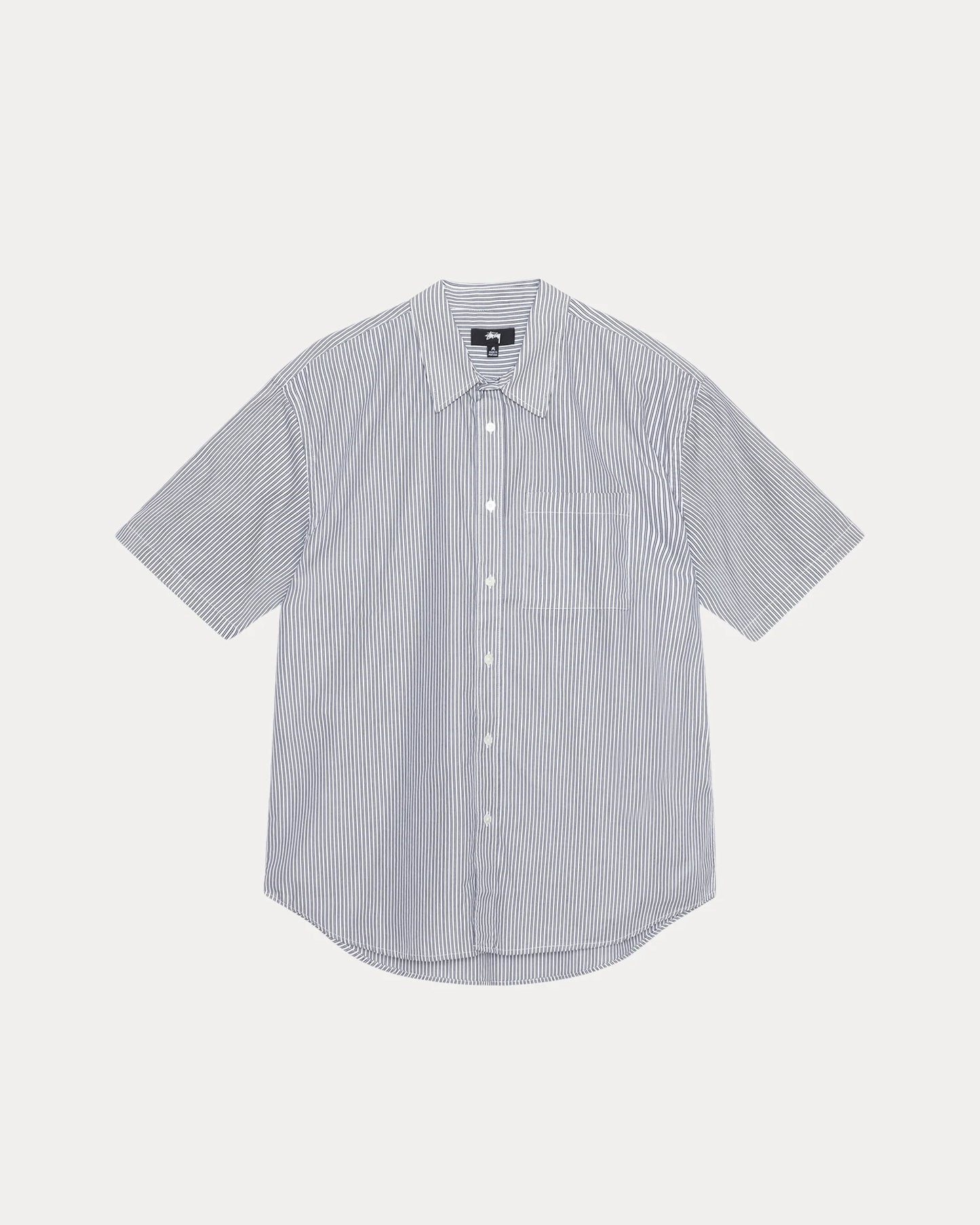 STUSSY BOXY SS SHIRT 8 BALL STRIPE