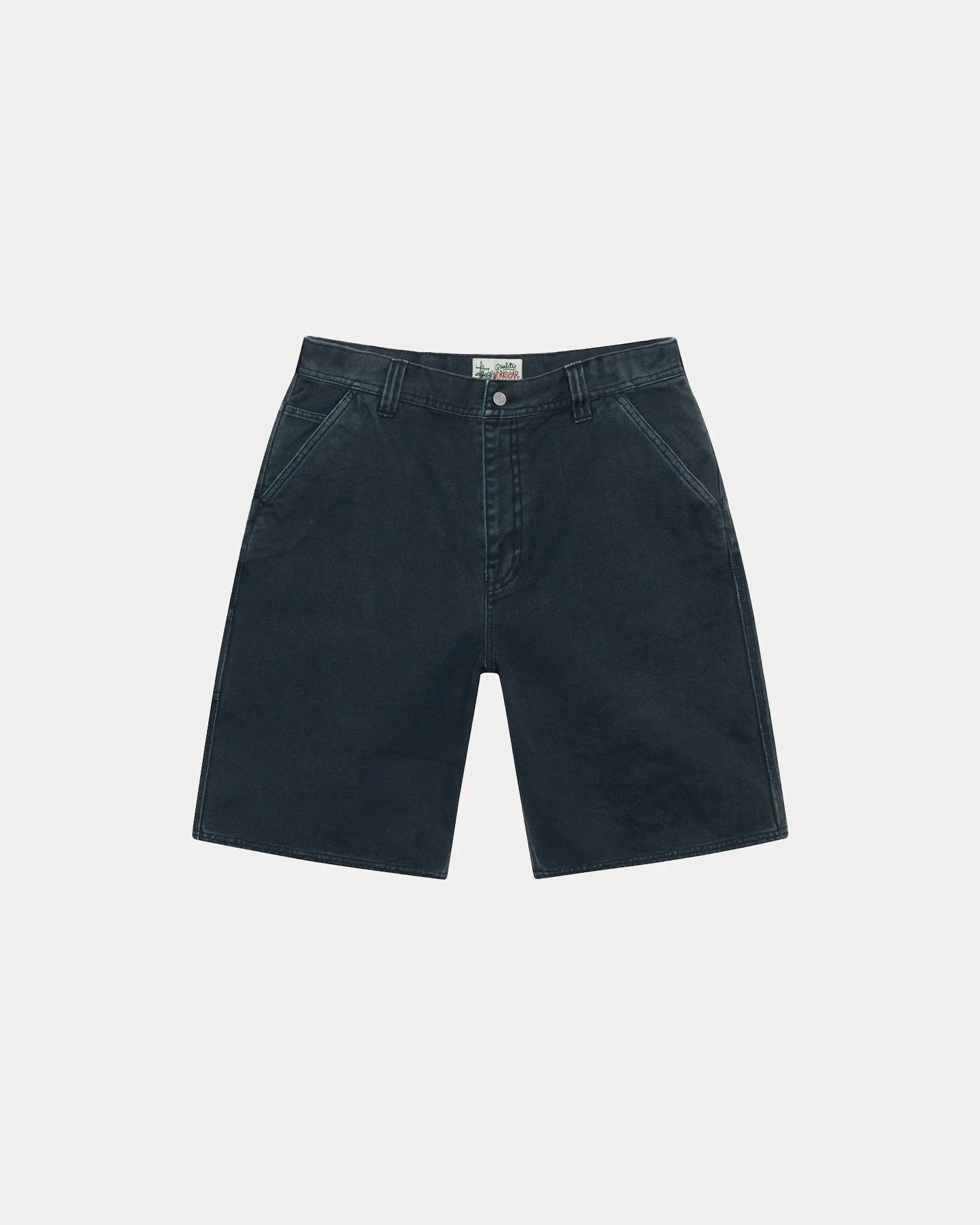 STUSSY WASHED CANVAS WORK SHORT