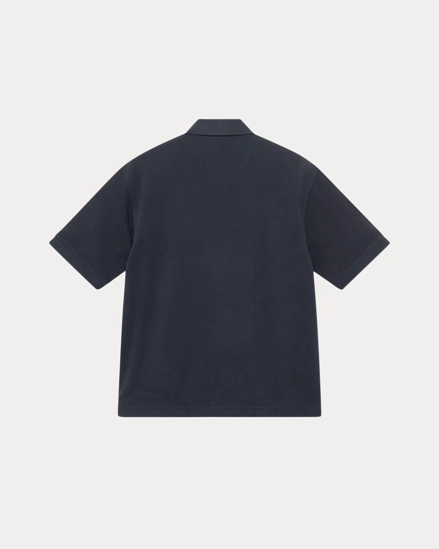 STUSSY CLASSIC PIQUE POLO BLACK