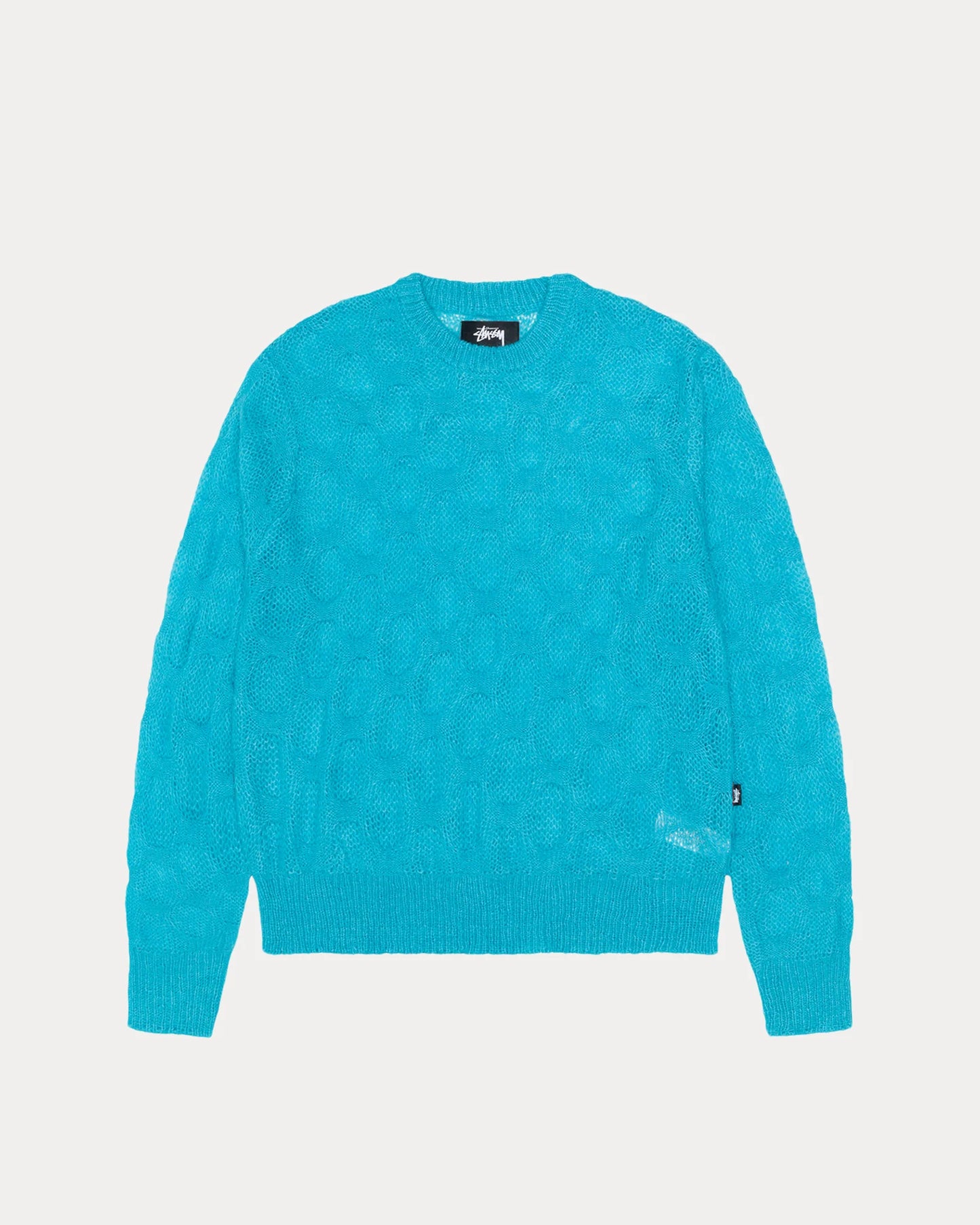 LOOSE KNIT CROSS CABLE SWEATER