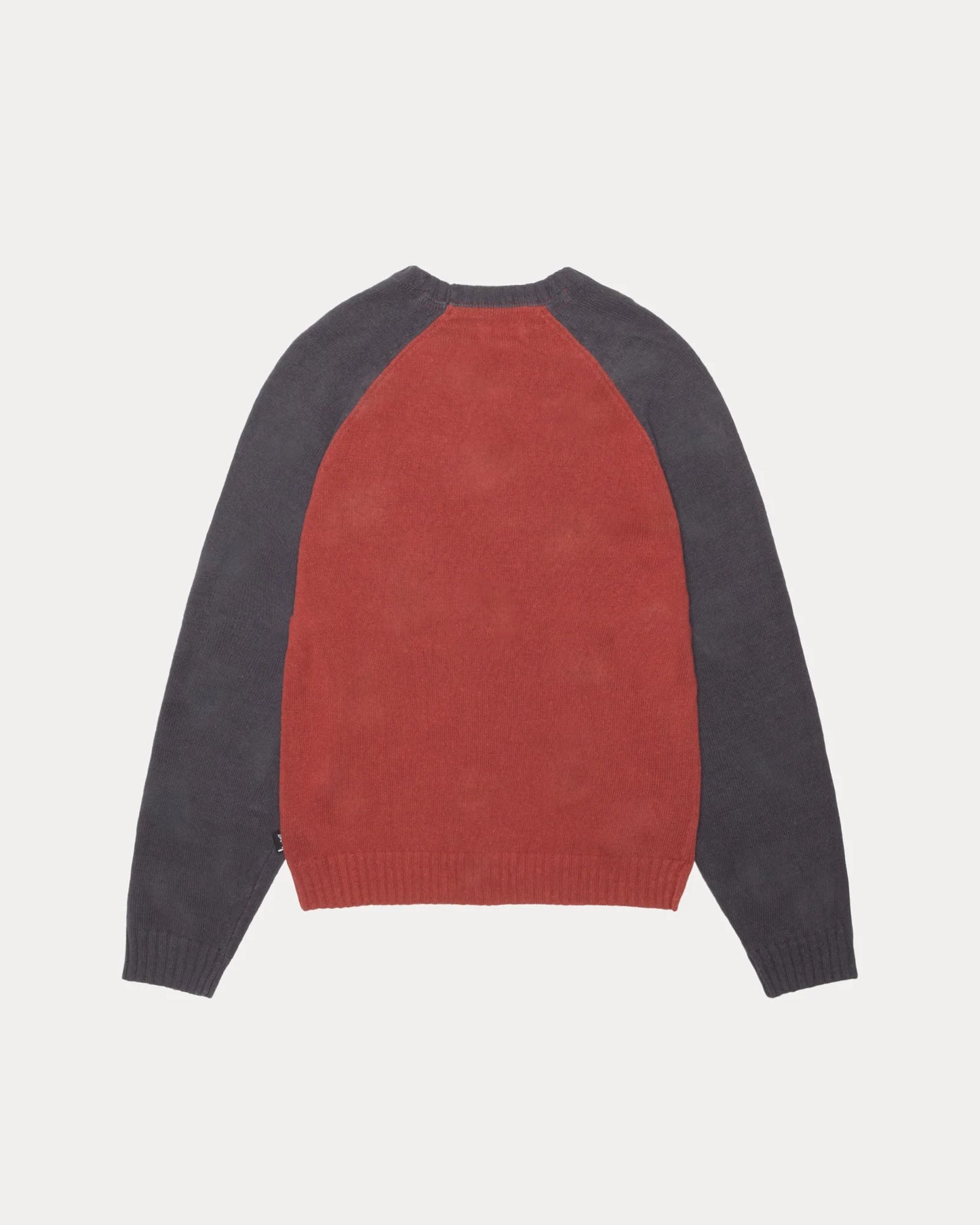 STUSSY COLORBLOCKED RAGLAN KNIT CREW