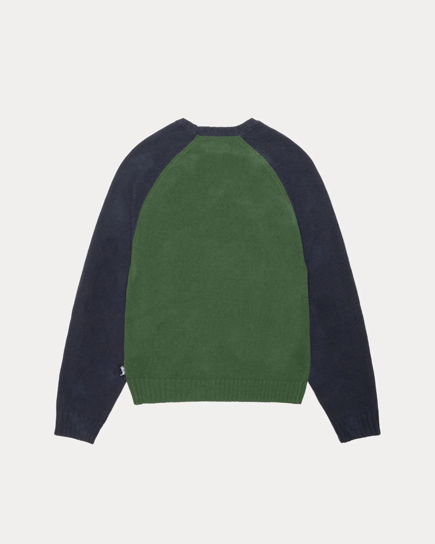 STUSSY COLORBLOCKED RAGLAN KNIT CREW