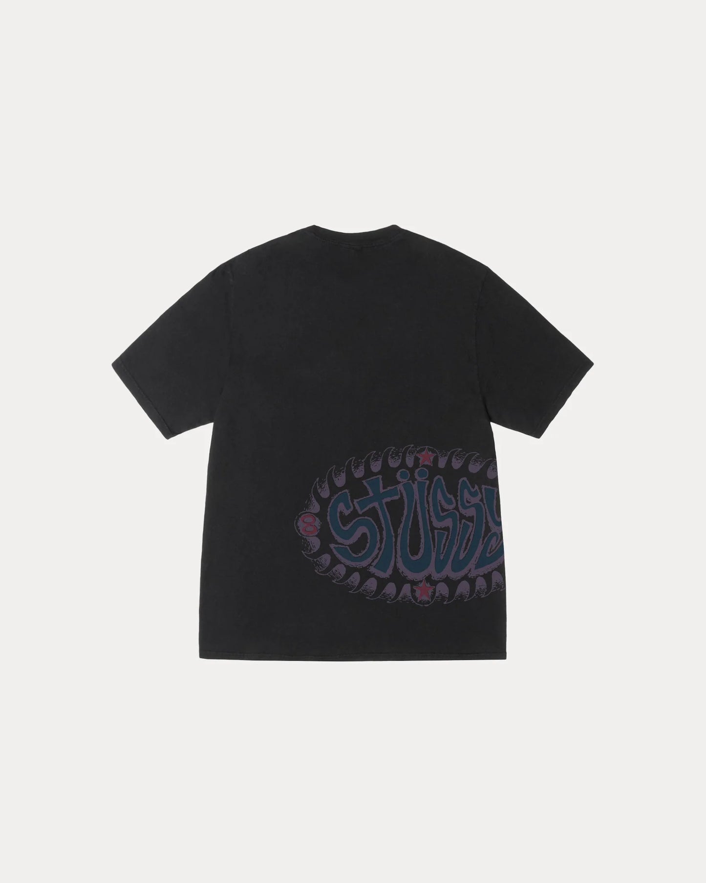 STUSSY WAVE OVAL TEE PIGMENT DYED
