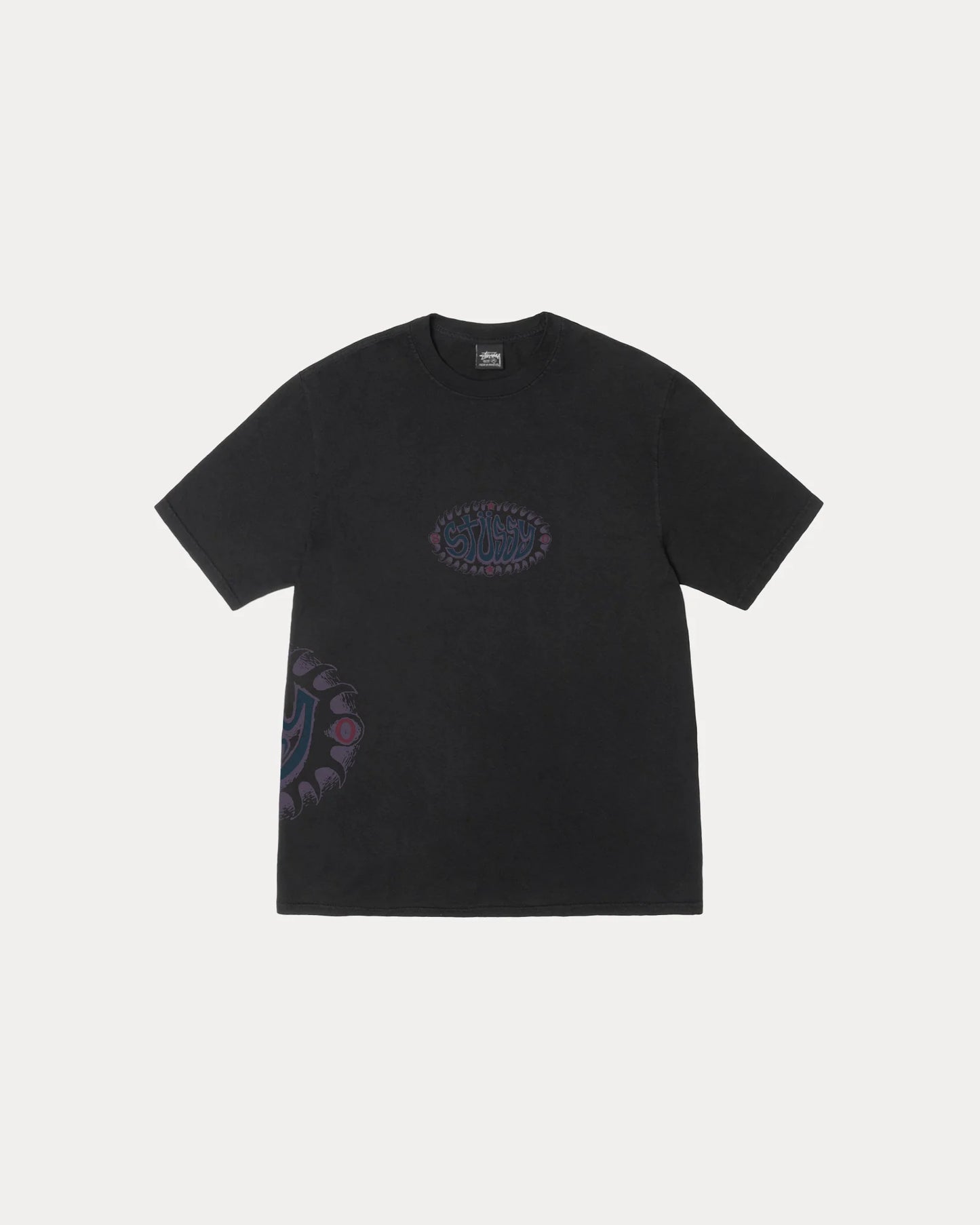 STUSSY WAVE OVAL TEE PIGMENT DYED