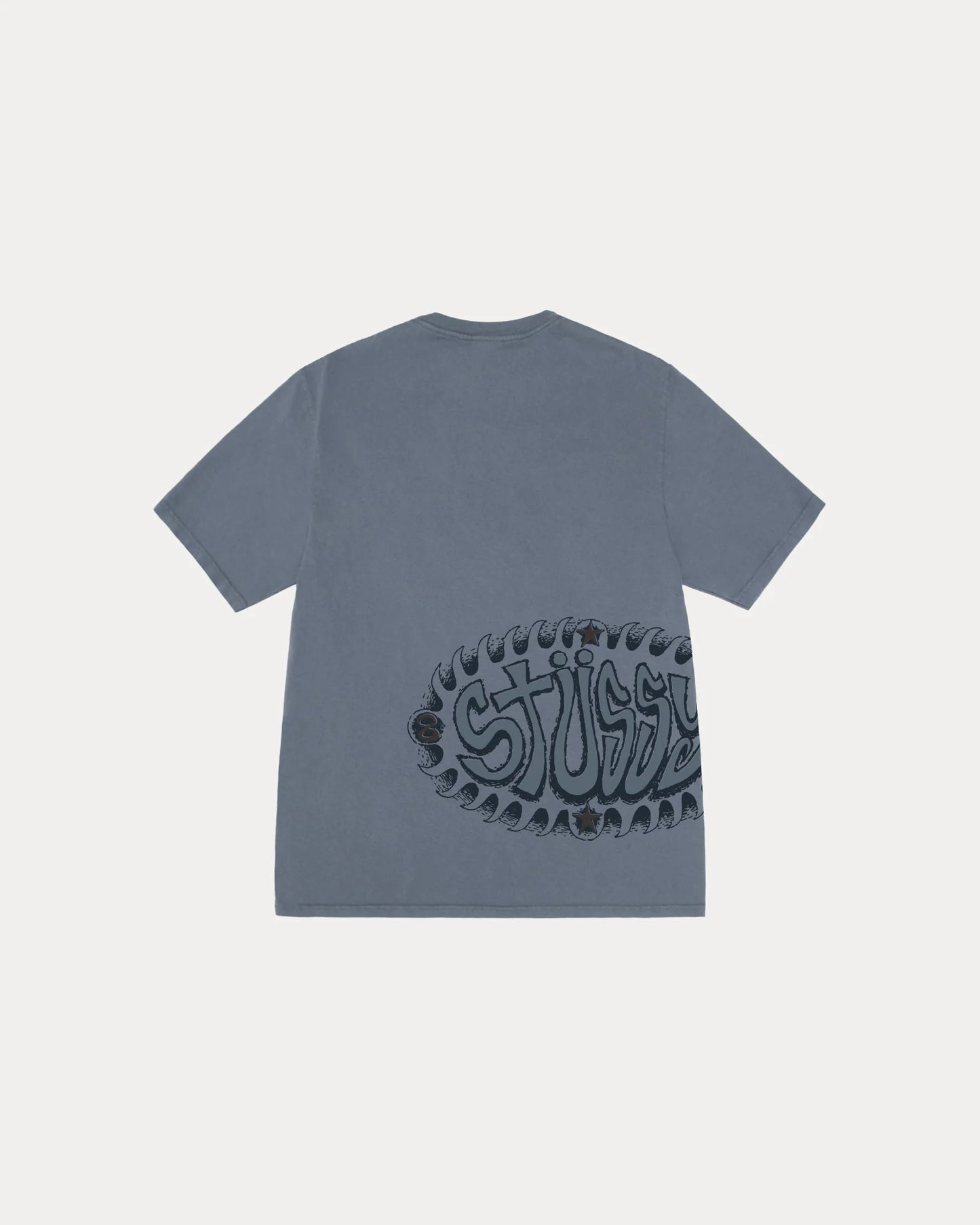 STUSSY WAVE OVAL TEE PIGMENT DYED