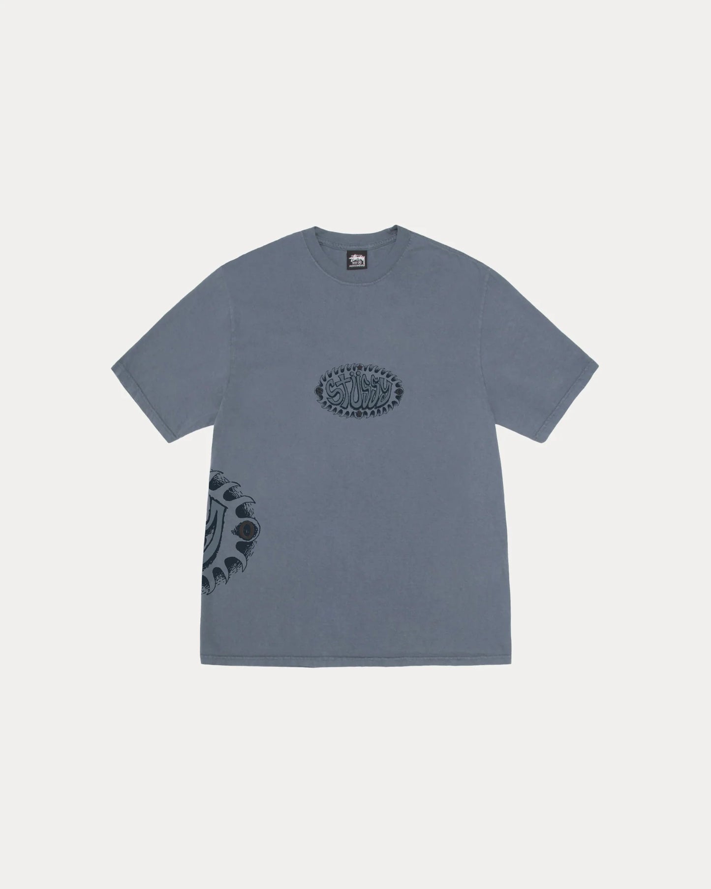 STUSSY WAVE OVAL TEE PIGMENT DYED