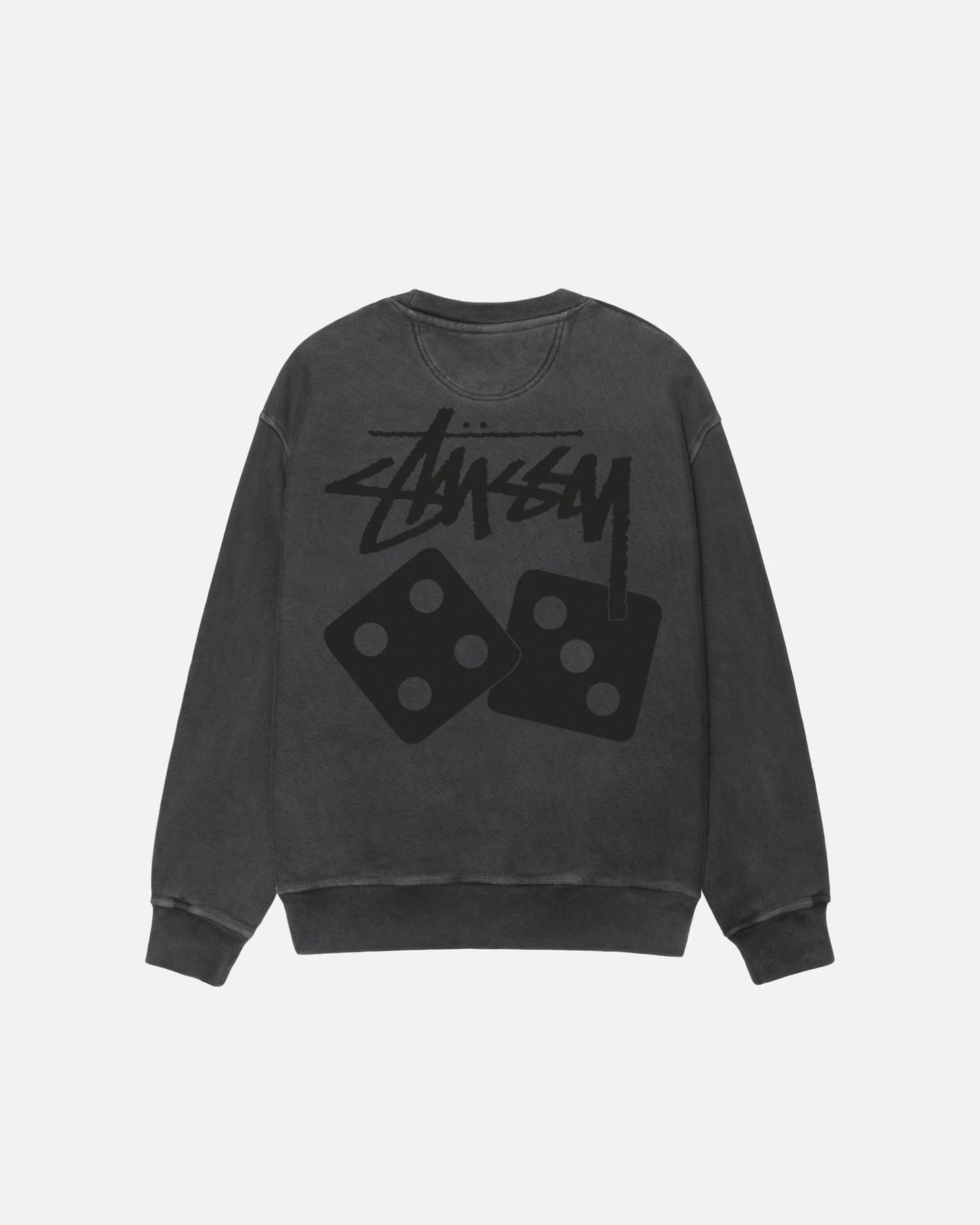 STUSSY DICE LONG SLEEVE PIGMENT DYED TEE