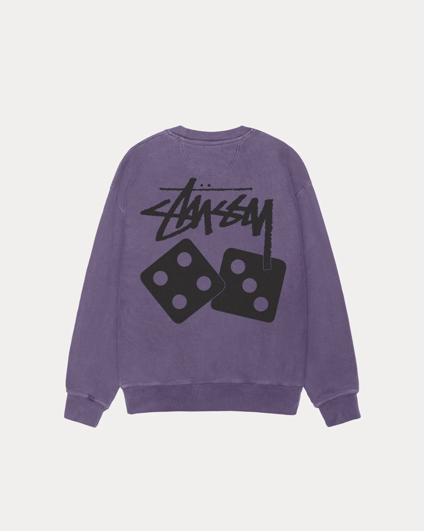 STUSSY DICE LONG SLEEVE PIGMENT DYED TEE