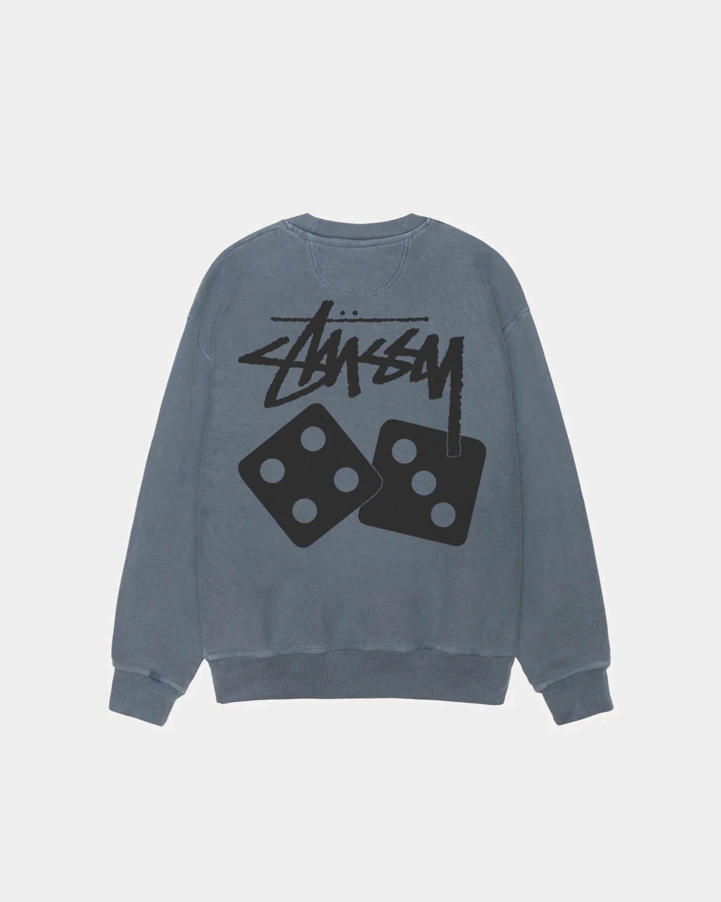 STUSSY DICE LONG SLEEVE PIGMENT DYED TEE