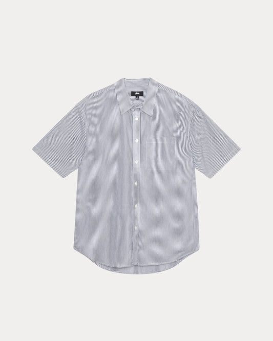 STUSSY BOXY SS SHIRT 8 BALL STRIPE