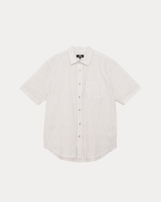 STUSSY WAVY STRIPED SHORT SLEEVE SHIRT