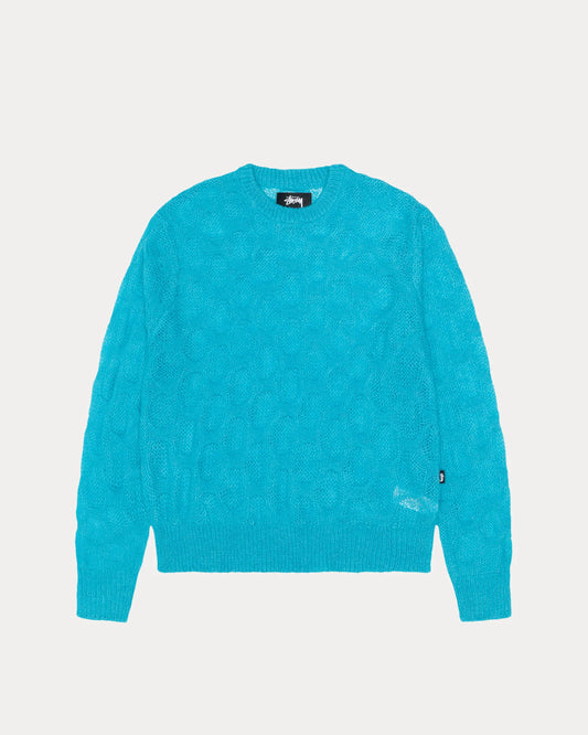 LOOSE KNIT CROSS CABLE SWEATER